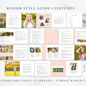 Personalizable Custom Senior Experience & Style Guide Template Digital Download image 2