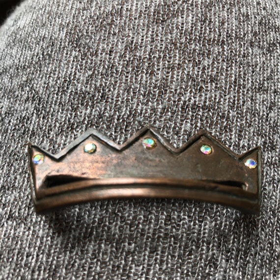 1980's Vintage Todd Oldham Crown Pin
