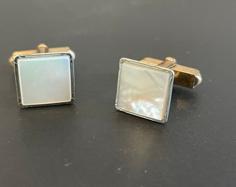 Vintage 1950's Swank Mother of Pearl Cufflinks