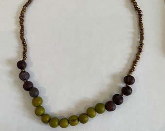 Handmade Acai Seed Bead Necklace