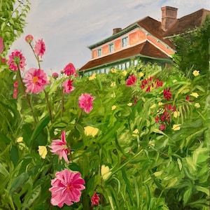 Monet&#39;s House and Garden       16&quot;x20&quot; Oil on canvas