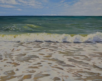 Scattered Clouds, High 84     24" x 48" oil on canvas