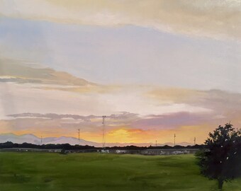 Denver Sunset    16” x 20” Oil on Canvas