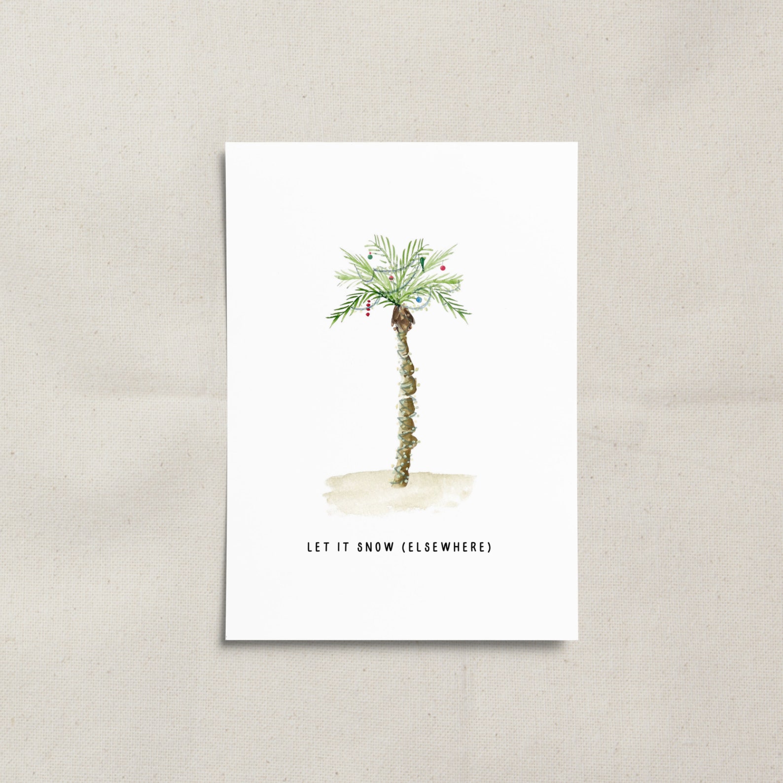 Palm Tree Christmas Cards 