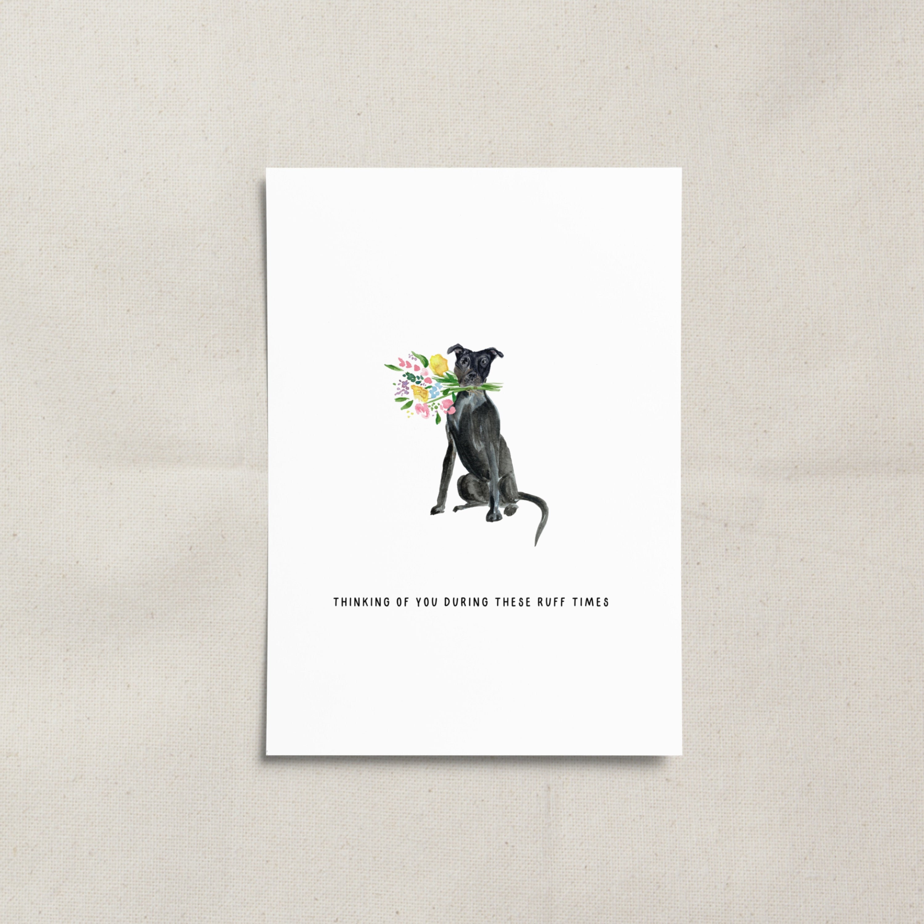 Dog Sympathy Card, Thinking of You Greeting Card Pet Loss Dog Sympathy Card, Thinking of You Greeting Card Pet Loss