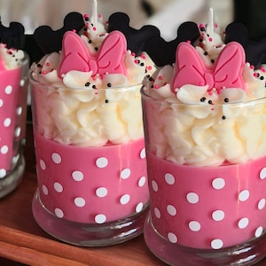 Mouse Ears Soy Wax Aesthetic Candle-Dessert Candle-Frosted Candle-Scented Candle-Handmade Gift-Gift for Mom-Mother's Day Gift-Disney Candle image 4