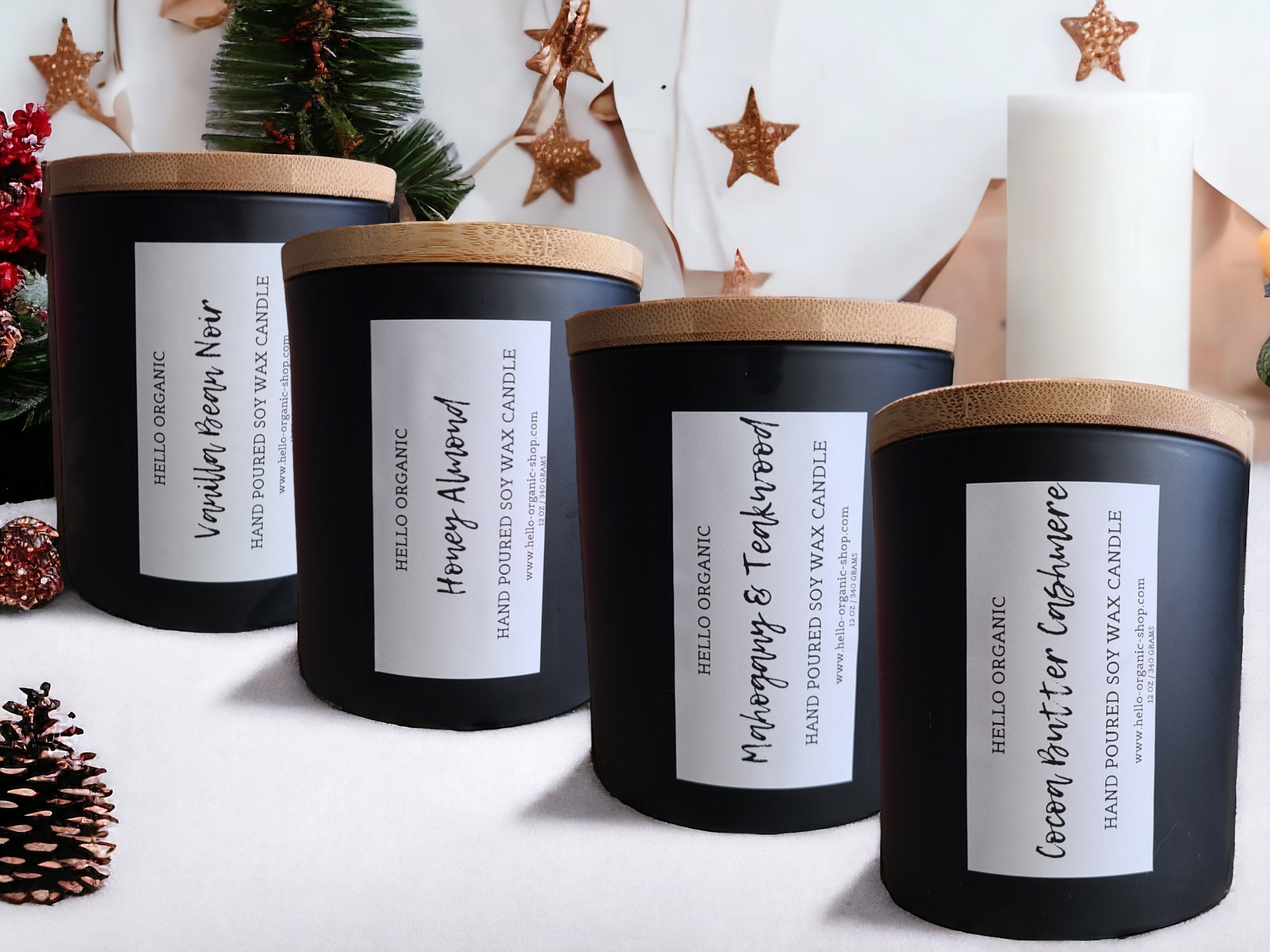 12 Pack Wholesale Soy Wax Candles, Private Label Candles, Luxury