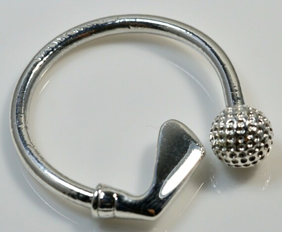 Golf Ball Putter Key Ring Holder 