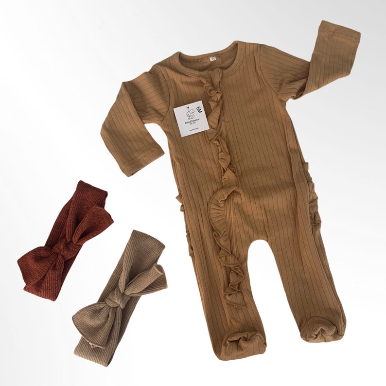 Organic Baby Girl Clothes Zipper Sleeper Newborn Footie Etsy