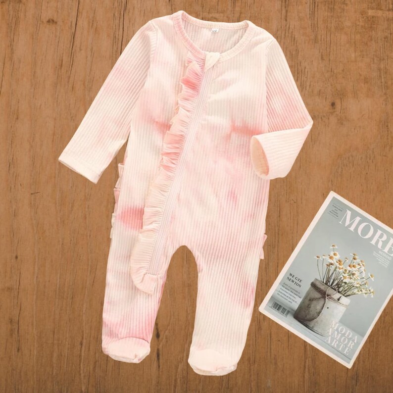 Organic Baby Girl Clothes Zipper Sleeper Newborn Footie Etsy