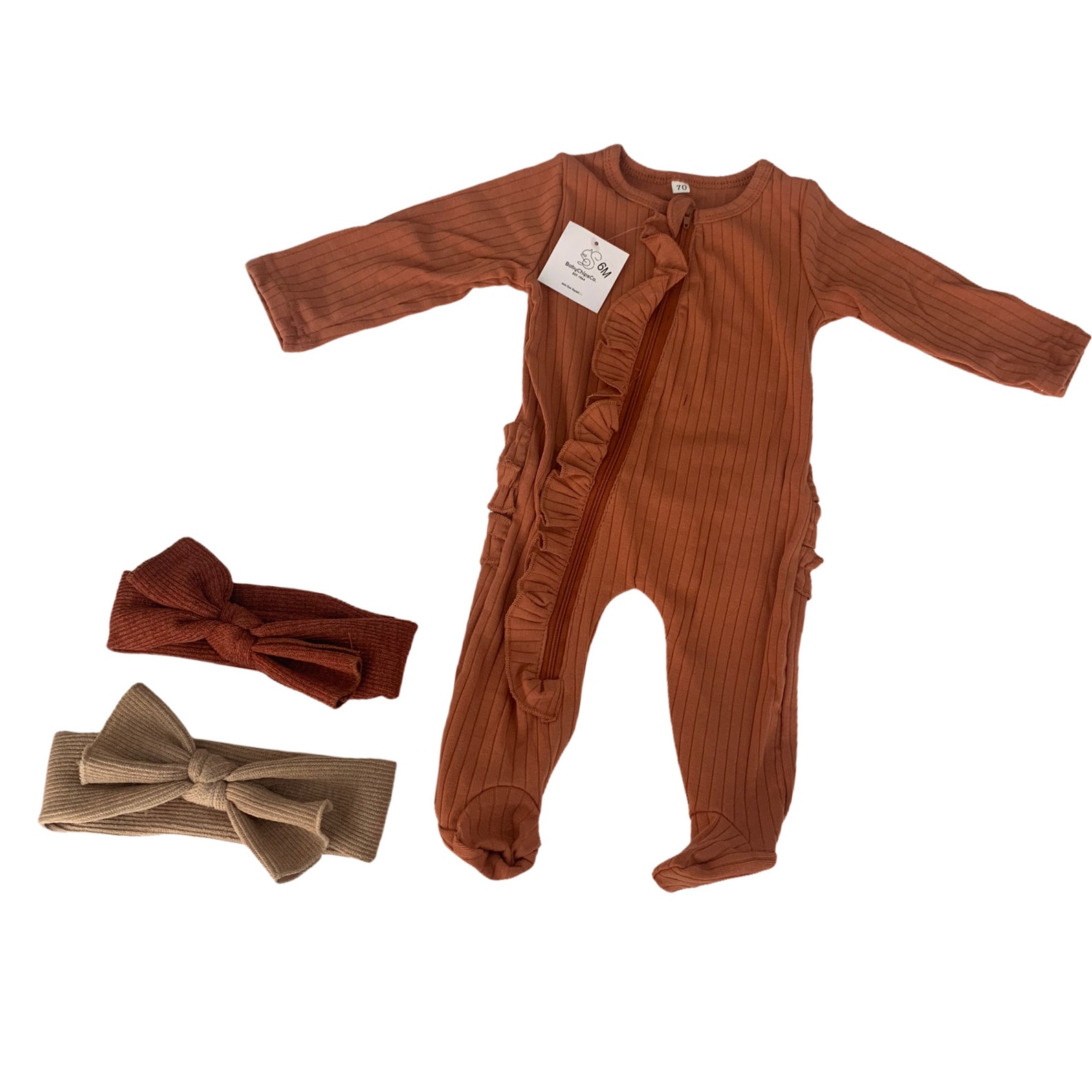 Organic Baby Girl Clothes Zipper Sleeper Newborn Footie Etsy