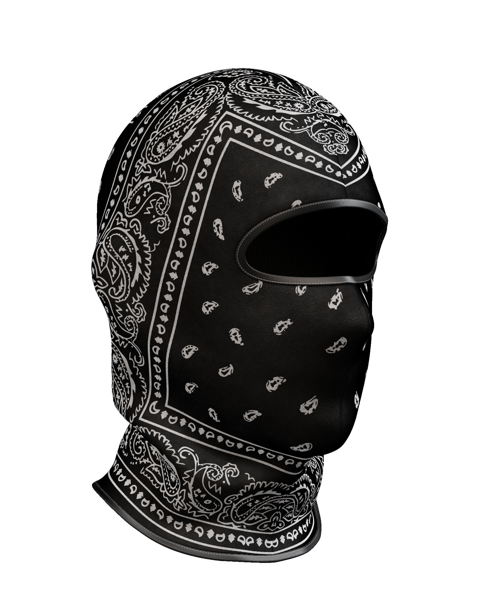 Black Bandana Style Performance Shiesty Ski Mask Balaclava