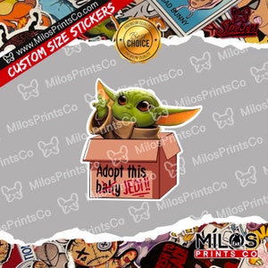 Baby Yo DaSticker | Wars Theme Sticker Infant | Vinyl Diecut Sticker Decal