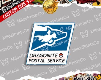Vinylsticker Dragonite Postal Service | Dragonite-post | Sticker sticker fles waterfles