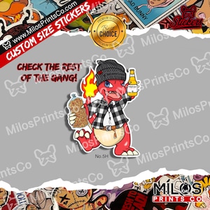 Homie Charmeleon Sticker | Charmeleon x Gangster Sticker | Charmeleon cross Cholo Vinyl Diecut Sticker | Cholomeleon Sticker