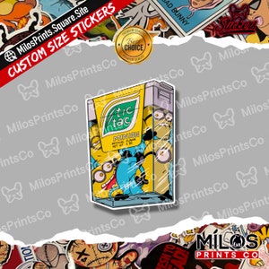 Minion Mints Candy Vinyl Sticker | Mints Vinyl Sticker | Cartoon Candy Decal