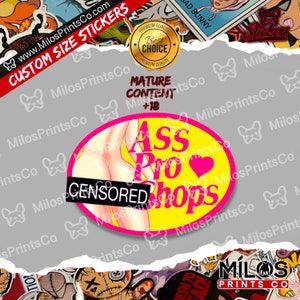 Ass Pro Shops Vinyl Sticker | Ass Diecut Sticker | Funny Vinyl Decal