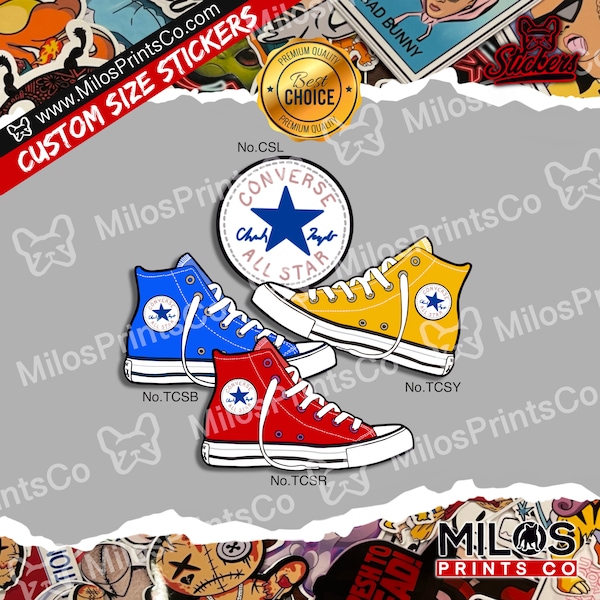 Converse Shoe Stickers | Chucks Vinyl Stickers