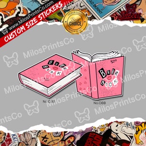 Burn Book Sticker | Mean Girls Burn Book Vinyl Sticker | Mean Girls Movie Stickers