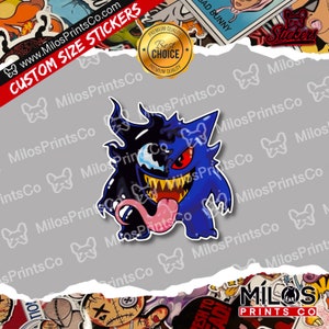 GengNom Vinyl Sticker | Gengar x Venom Sticker | Ghost