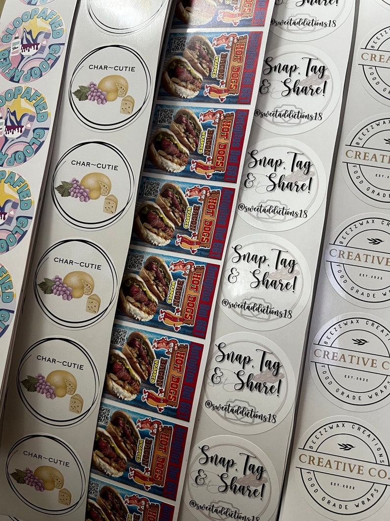 Custom Logo Sticker | Custom Vinyl Logo Stickers | Small Business Logo ...