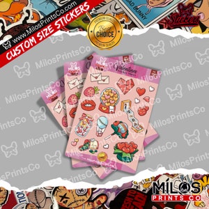 Feuille d'autocollants pour la Saint-Valentin, vol. 1 | Stickers carnet d'amour
