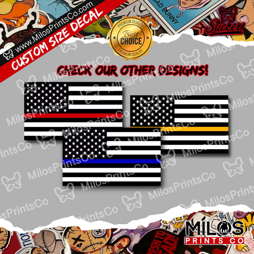 Dispatch Vinyl Decal | Thin Gold Line Vinyl Decal | Communications ...