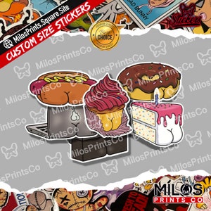 Thicc Foods Vinyl Sticker | Thicc Variety Pack