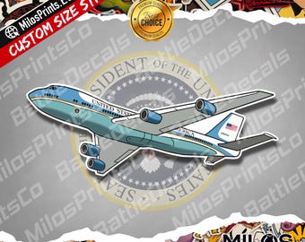 Air Force One Boeing Airplane Vinyl Sticker | POTUS Nightwatch Decal