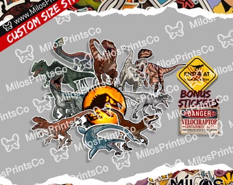 Dinosaur Sticker Pack | Dinosaur Vinyl Diecut Stickers