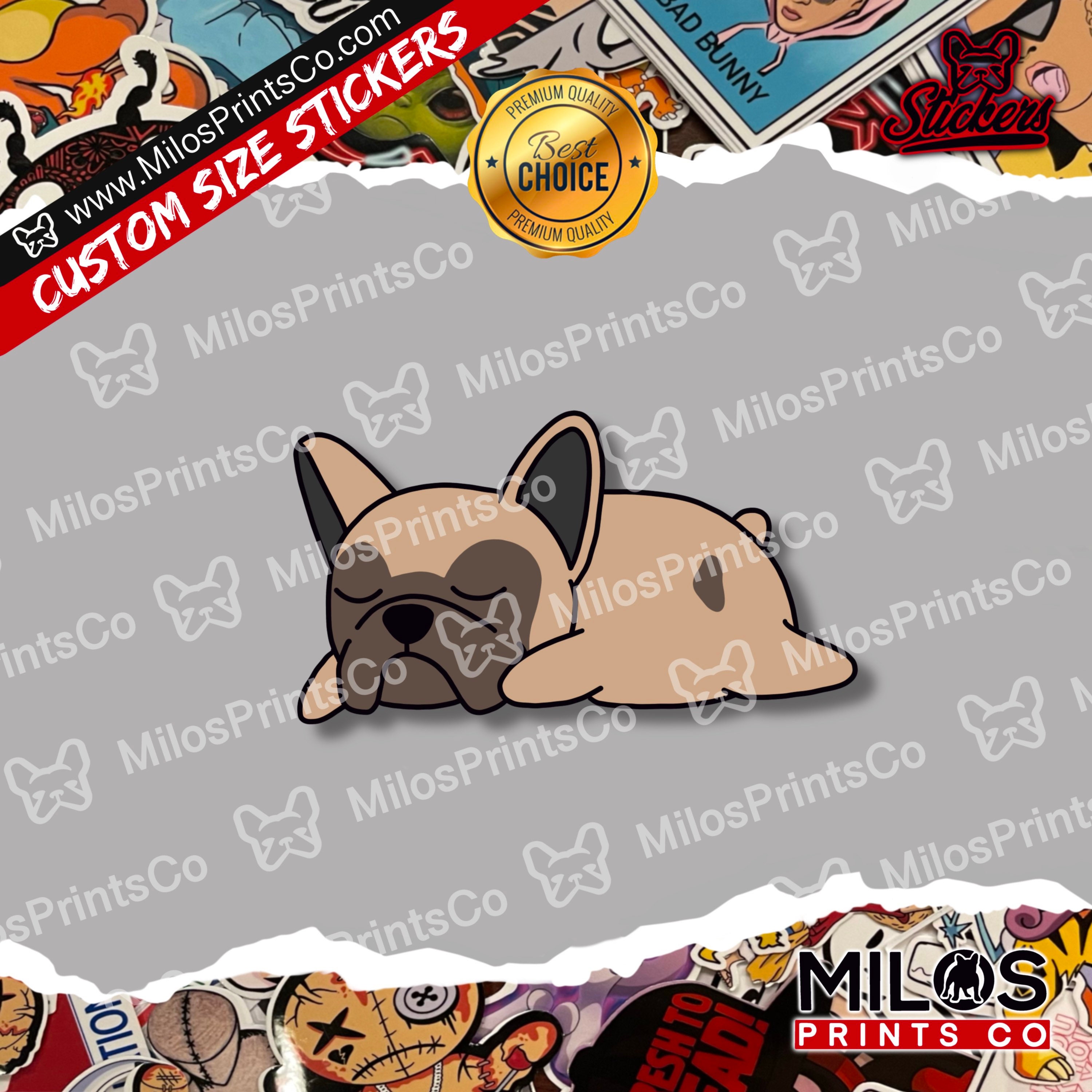 Frenchie Life Sticker | French Bulldog Sticker | Dog Vinyl Sticker ...