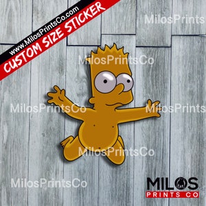 Bart Sky Diving Vinyl Sticker | The Simpsons Stickers | The Simpsons Collection