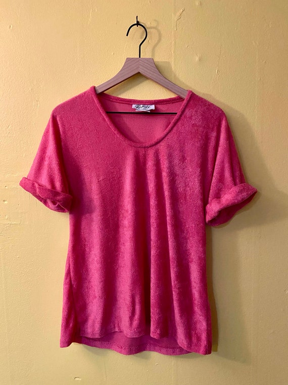 Vintage 70's Teddi of California Terrycloth T Shi… - image 2