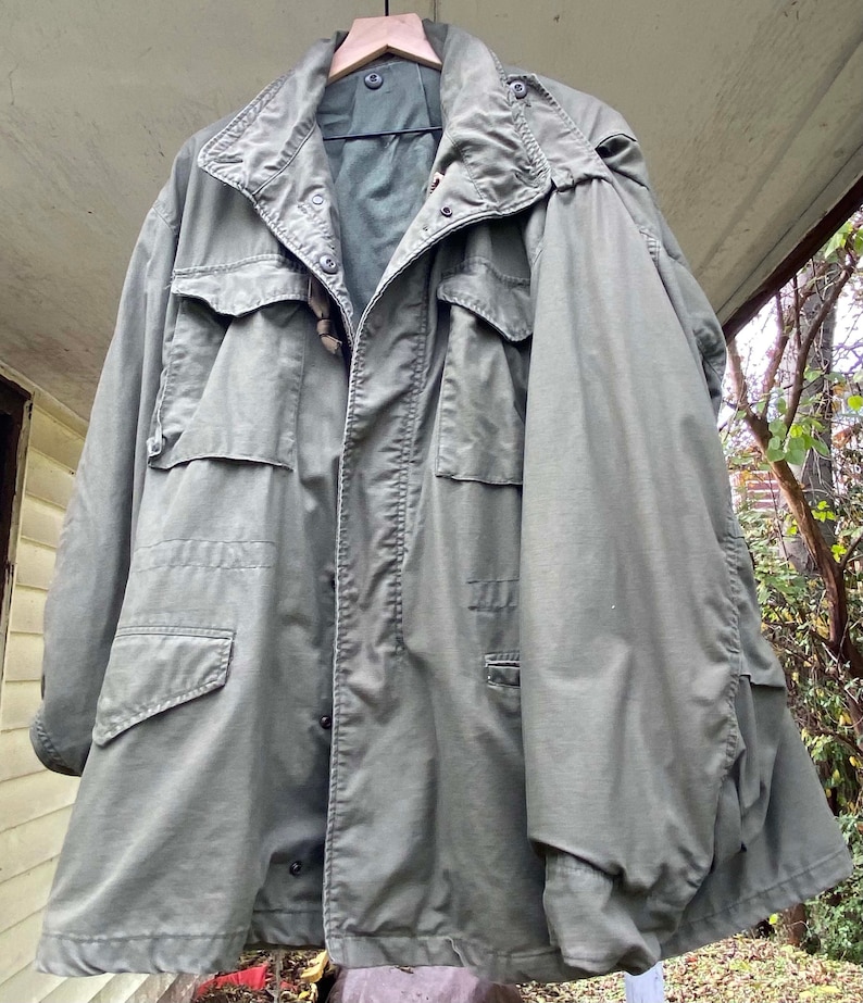 heavy military jacket