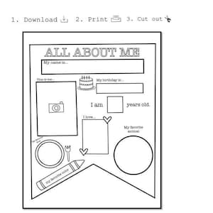 All About Me Banner Page