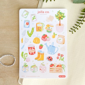 Gardening Sticker Sheet | For Bullet Journaling, Planners & Crafts