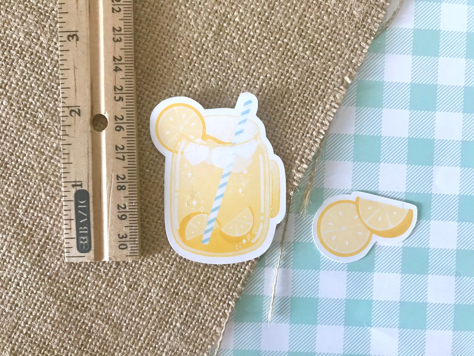 Lemonade Drinks Vinyl Waterproof Sticker Sheet Cute Lemonade Etsy