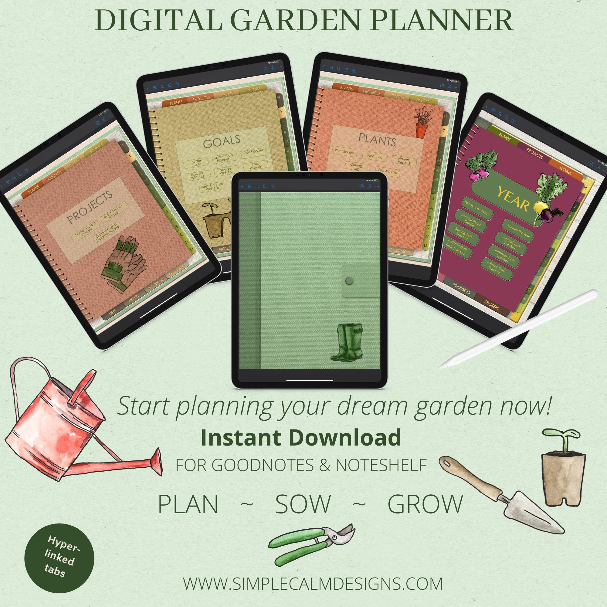 chrome book garden planner