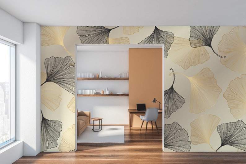 Luxury Gold Wallpaper, Wall Mural, Peel and Stick, Self Adhesive ...