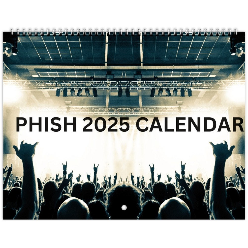 PHISH 2025 Wall Calendar Horizontal Etsy
