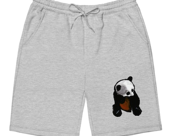 Heart Panda - Men's fleece shorts