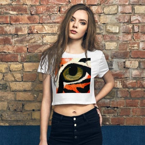 Tiger Eye Womens Crop Tee image 4