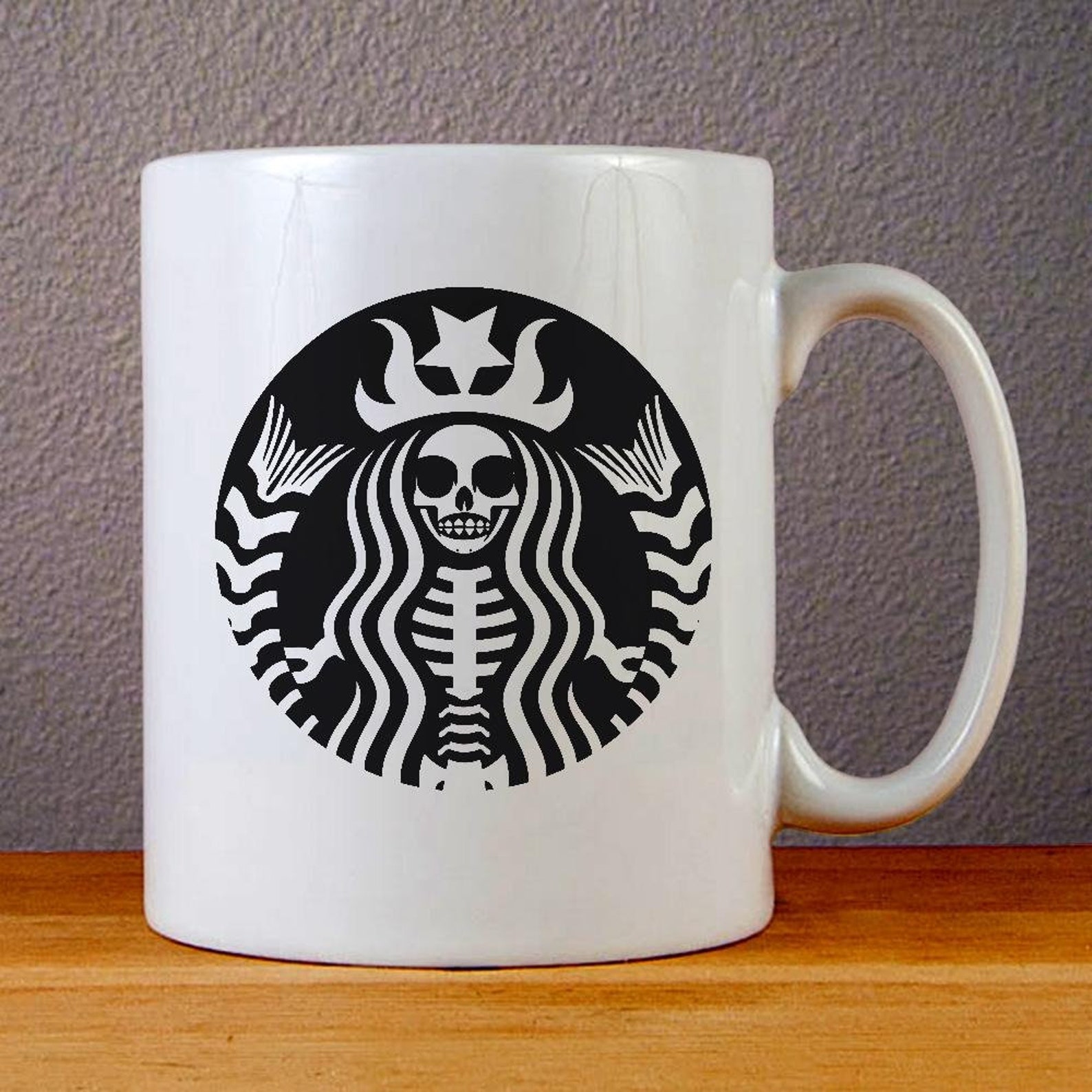 Starbucks Skull Ceramic Coffee Mugs Etsy