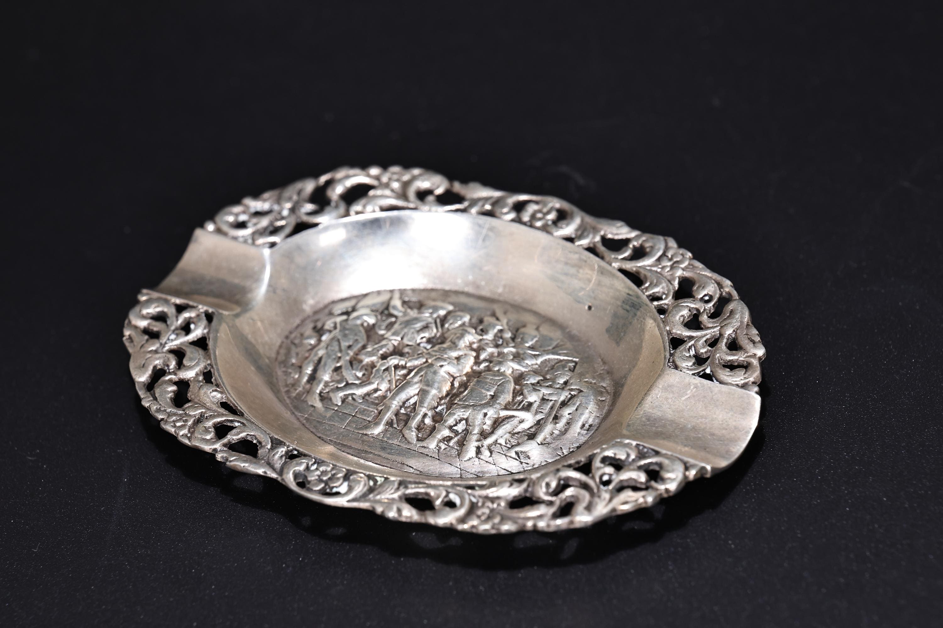 ヴィンテージ オランダ製 スターリングシルバー 灰皿 皿 ボウル