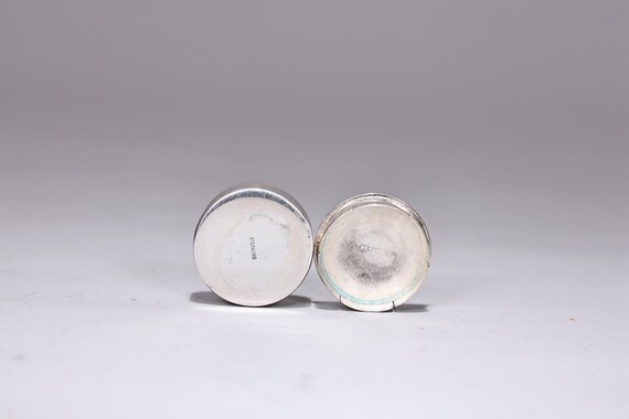 Vintage Sterling Silver Maple Leaf Pattern Round … - image 4