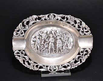 ヴィンテージ オランダ製 スターリングシルバー 灰皿 皿 ボウル