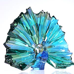 Swarovski Crystal Figurines Peacock - Etsy
