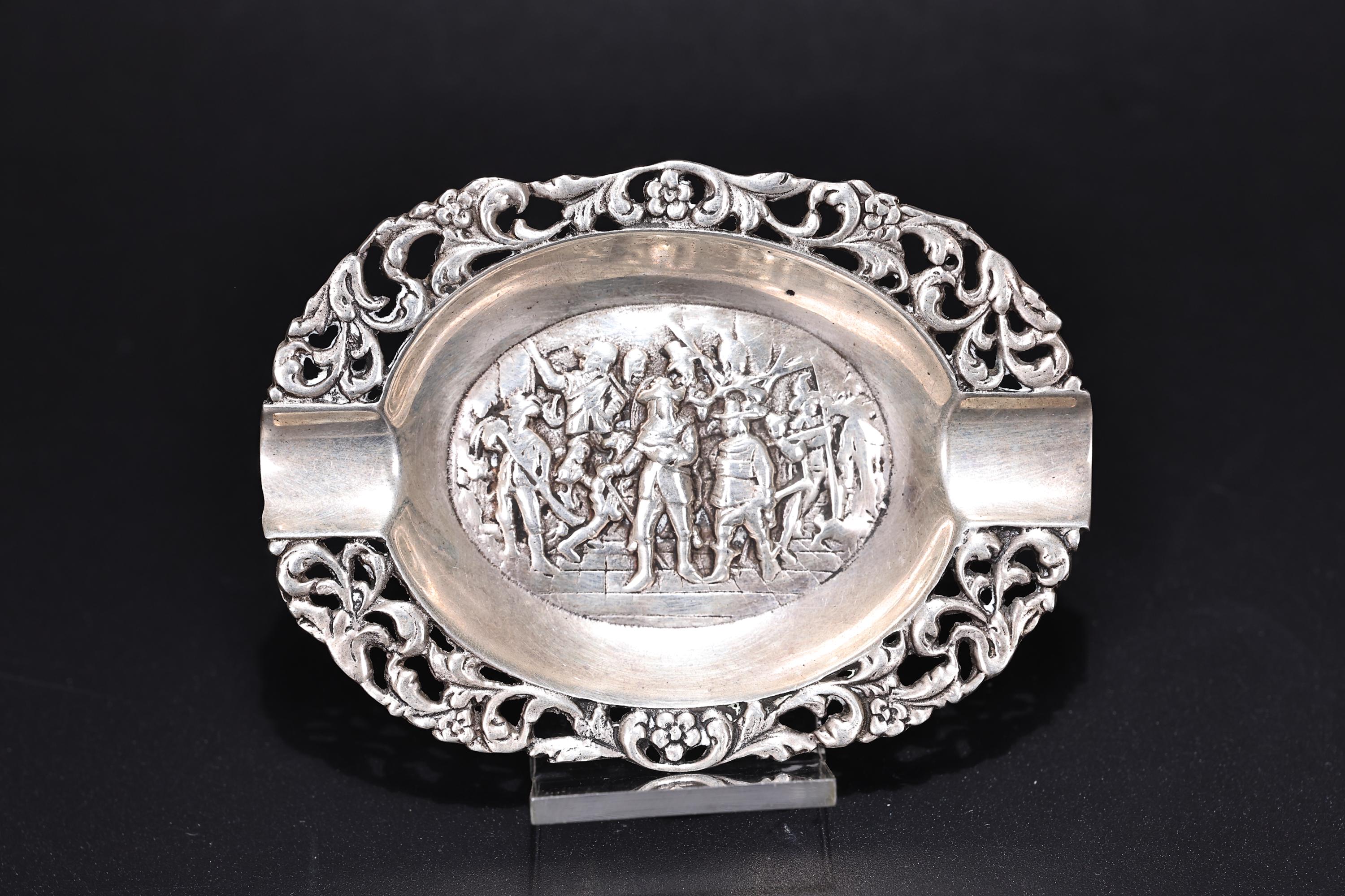 ヴィンテージ オランダ製 スターリングシルバー 灰皿 皿 ボウル