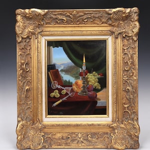 Still Life By B. Hegyi Oil On Board Painting