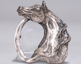 Montana Silversmiths Sterling Silver Plate Quarter Horse Belt